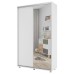 Шкаф-купе PRIME, 160х45х230 Белый с зеркалом 