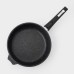 Сковорода «Гранит Black» Induction Pro, d=26 см, съёмная ручка, антипригарное покрытие, индукция, чёрный