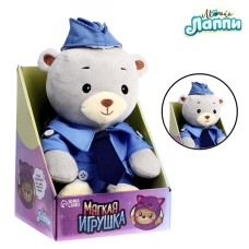 Мягкая игрушка «Медвежонок Лаппи - полицейский», 22 см