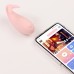 Виброяйцо с клиторальной стимуляцией, G Spot, ЗУ USB, APP управление, Soft силикон, розовый