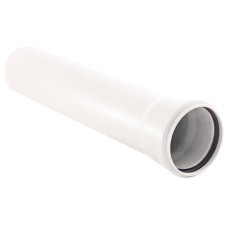 Труба канализационная бесшумная ПП 110* 500 мм с раструбом белая (уп.20 шт) РТП