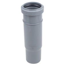 Патрубок компенсационный канализационный ПП 50 мм с раструбом серый (уп.60 шт)