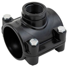 Седелка ПНД компрессионная ВР 75*1" внутренняя резьба (Политэк)