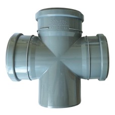 Крестовина Политэк Пайп одноплоскостная 110х110х110/87,5гр. ВК (20)