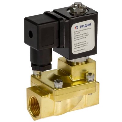 Клапан электромагнитный РИДАН EV220WR, G 1/2, нормально закрытый