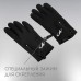 Перчатки РОСКОСМОС х ONLYTOP, р. S-M, чёрные