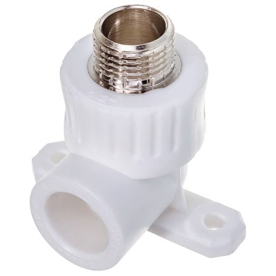 Угольник PP-R РТП комб. с креплен. D 20х1/2