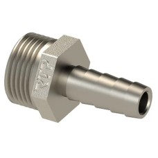 Штуцер (елочка) НР наружная резьба d 1/2" х 12 латунь (25152) уп 10 шт