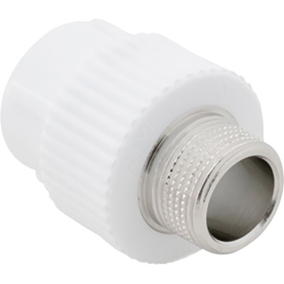 Муфта комбинированная, бел. PP-R D 20х1/2