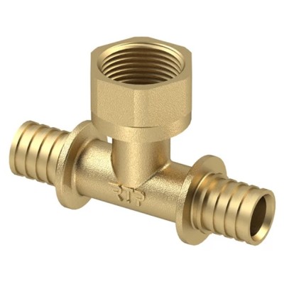 Тройник переходной ВР 16х1/2х16 латунь акс.