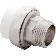 Муфта комбин.разъемная (Американка), бел. PP-R 32х3/4", НР, РТП (80/10)