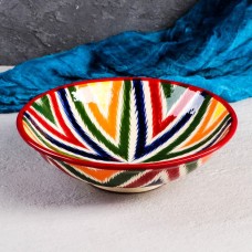 Супница Риштанская Керамика «Атлас», 1,1 л, d=23 см, керамика, разноцветная