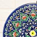 Тарелка Риштанская Керамика «Цветы», d=25 см, керамика, синяя