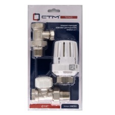 Комплект СТМ ТЕРМО термостатический для радиатора прямой в блистере 1/2"