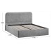  Тиффани Кровать с ПМ Тип 1 (1600) и заглушиной Микровелюр Wellmart Silver