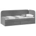  Молли Кровать с мягкой обивкой (800) Тип 1 Микровелюр Scandi Graphite 22