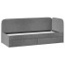  Молли Кровать с мягкой обивкой (800) Тип 1 Микровелюр Scandi Graphite 22