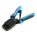 Кримпер ТУНДРА, для обжима клемм RJ-45 8P, RJ-12 6P, RJ-10 4P, вертикальный обжим