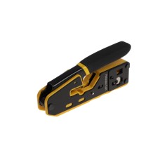 Кримпер ТУНДРА, обжим пластиковых клемм RJ45 RJ11/12, зачистка до 7 мм