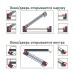 Уплотнитель резиновый ТУНДРА, профиль D, размер 9х8 мм, белый, в катушке 100 м