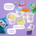 Тесто для лепки BabyDough, набор 4 цвета (белый, оранжевый, нежно-желтый, нежно-голубой)