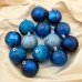 Ёлочные игрушки, шары новогодние , пластик, набор d-6 см, 24 шт 