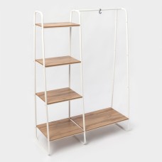 Гардеробная система с полками «Скандинавия 1», 110×38,5×147 см, белая