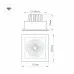 Встраиваемый светильник Arlight CL-KARDAN-S152x152-25W Warm3000 (BK-BK, 30 deg) 037030