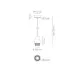 Подвесной светильник Axo Light SP FEDORA 1 Chrome