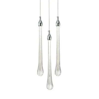Подвесной светильник Delight Collection Teardrop 3 chrome