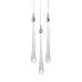 Подвесной светильник Delight Collection Teardrop 3 chrome