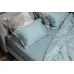 Простыня на резинке тенсель бирюзовая Garda Decor 144HF-70606