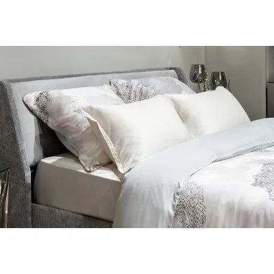 Простыня на резинке тенсель жемчужная Garda Decor 144HF-40406