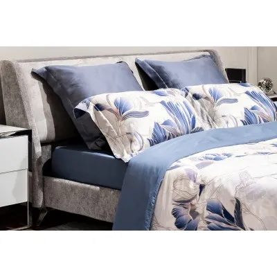 Простыня тенсель синяя Garda Decor 144HF-10405