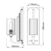 Бра Kichler Kimrose QN-KIMROSE1-PN