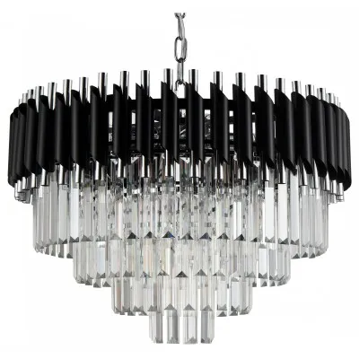Подвесная люстра Natali Kovaltseva Darian DARIAN 76017/10C CHROME BLACK