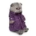 Мягкая игрушка «Кот Басик», в клетчатом плаще, 19 см